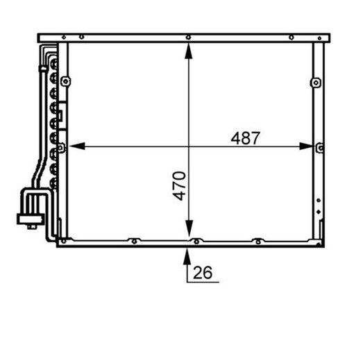 Mahle 179 000s kondensator - 179,