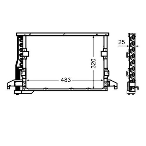 Mahle 512 000s kondensator - ac,