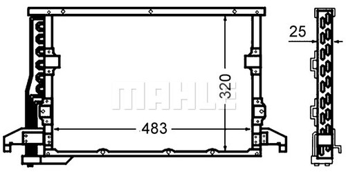 Mahle 512 000s kondensator - mahle,